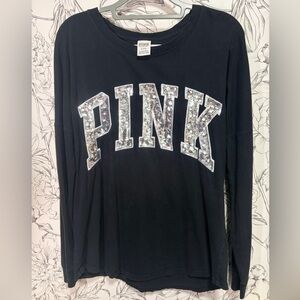 Victoria’s Secret PINK Long Sleeve with Sequin Lettering